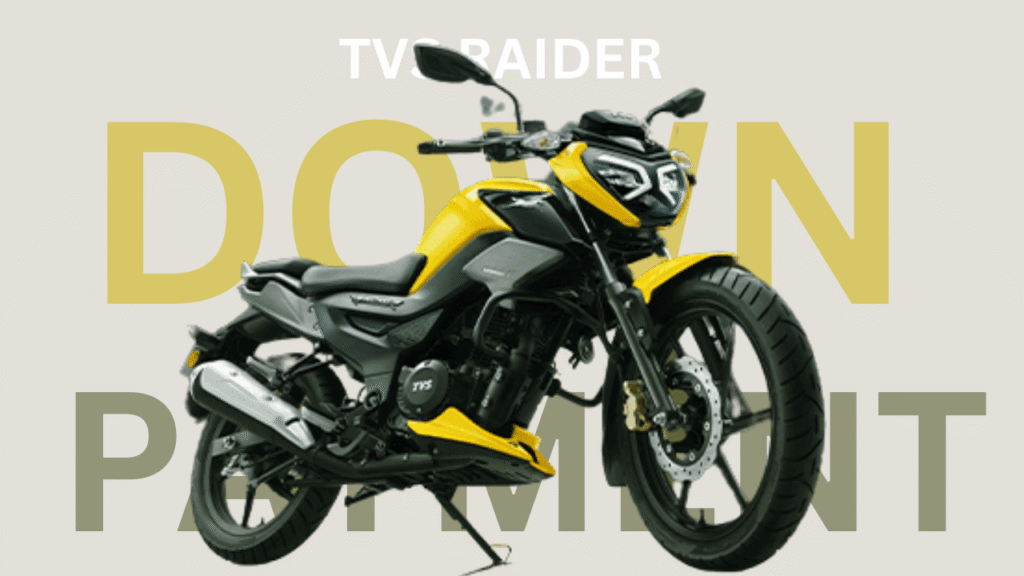 1000031125 TVS Raider 125 Down Payment And EMI